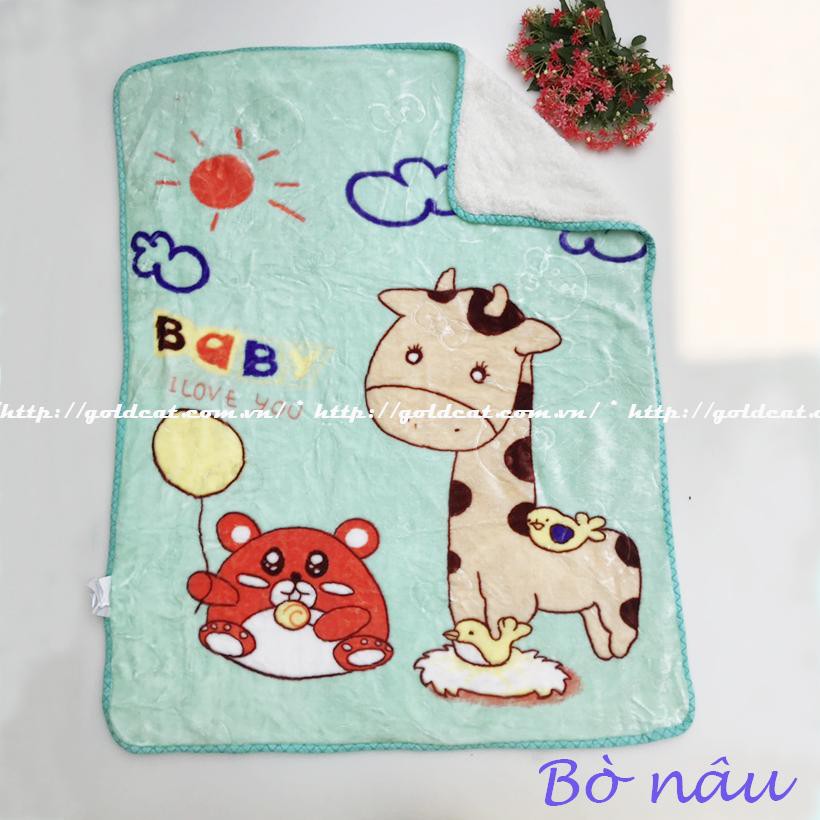 Chăn lông cừu siêu ấm Goldcat- Nhiều màu sắc cho bé