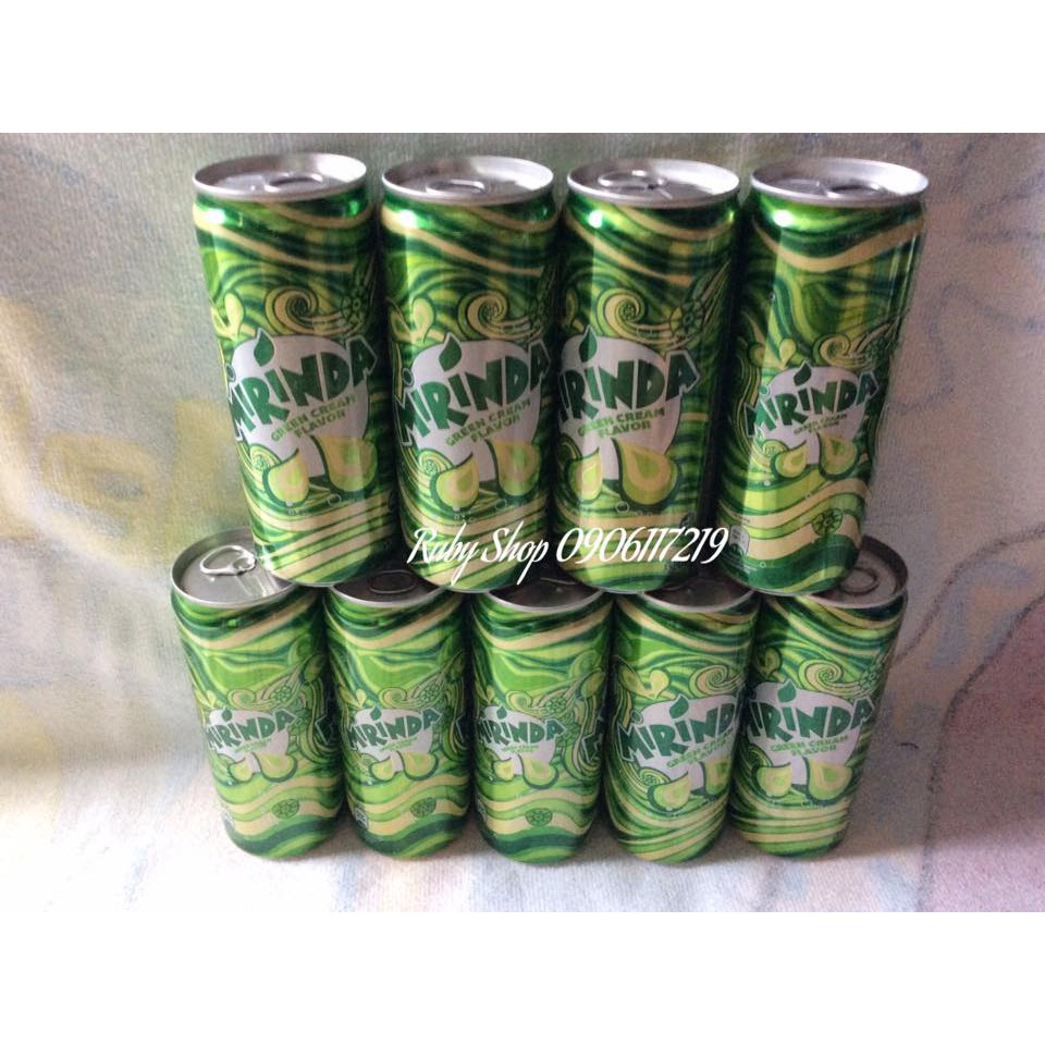 Combo 6 lon Nước ngọt Mirinda xanh 330ml