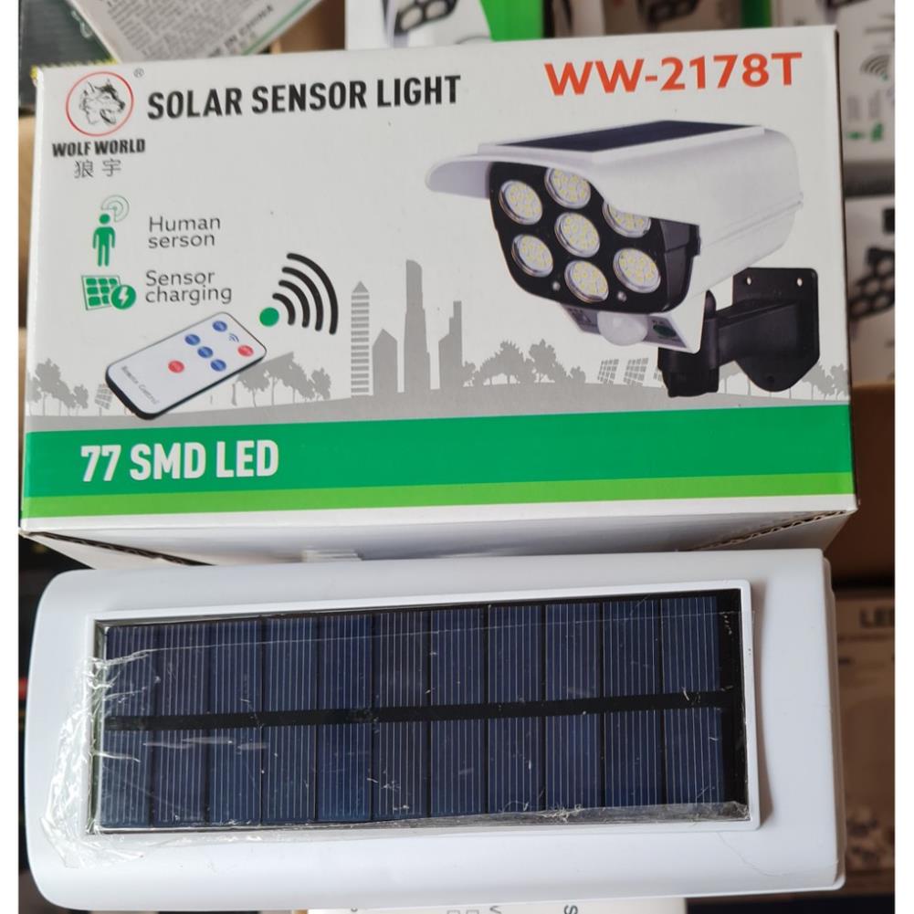 Đèn Năng Lượng Mặt Trời Giả Camera Chống Trộm - Có Điều Khiển Cảm Biến -Chống Nước IP65- GD0059