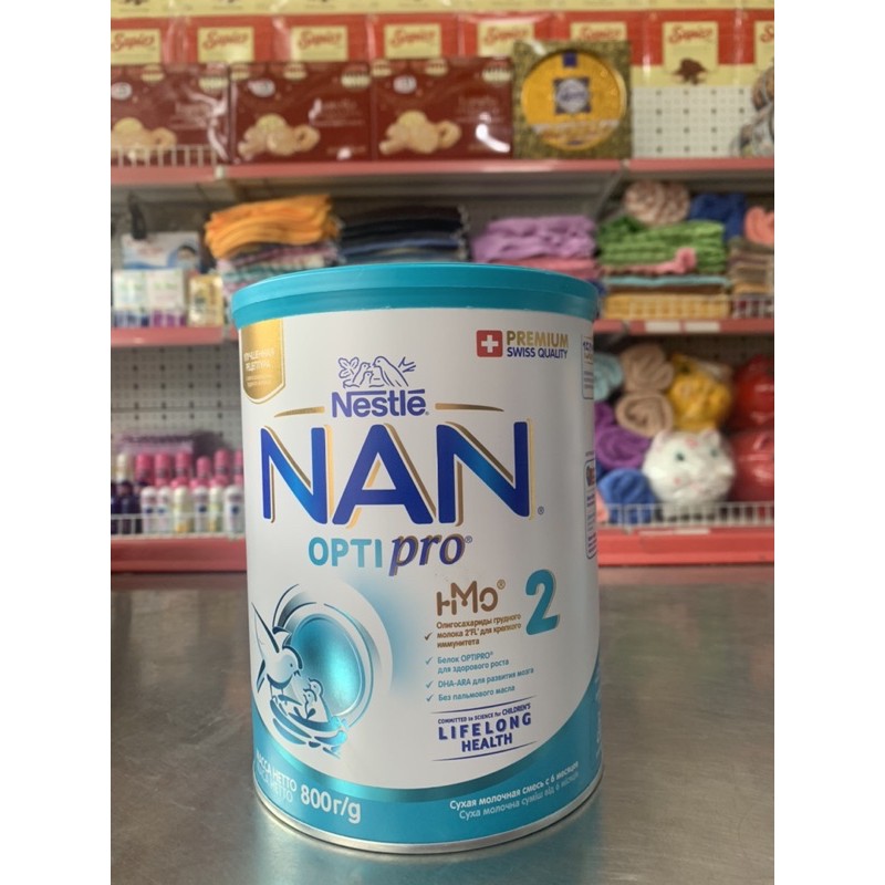 Sữa Bột Nan Nga Số 2 [ mẫu mới nhất ] có HMO lon 800g và 400g