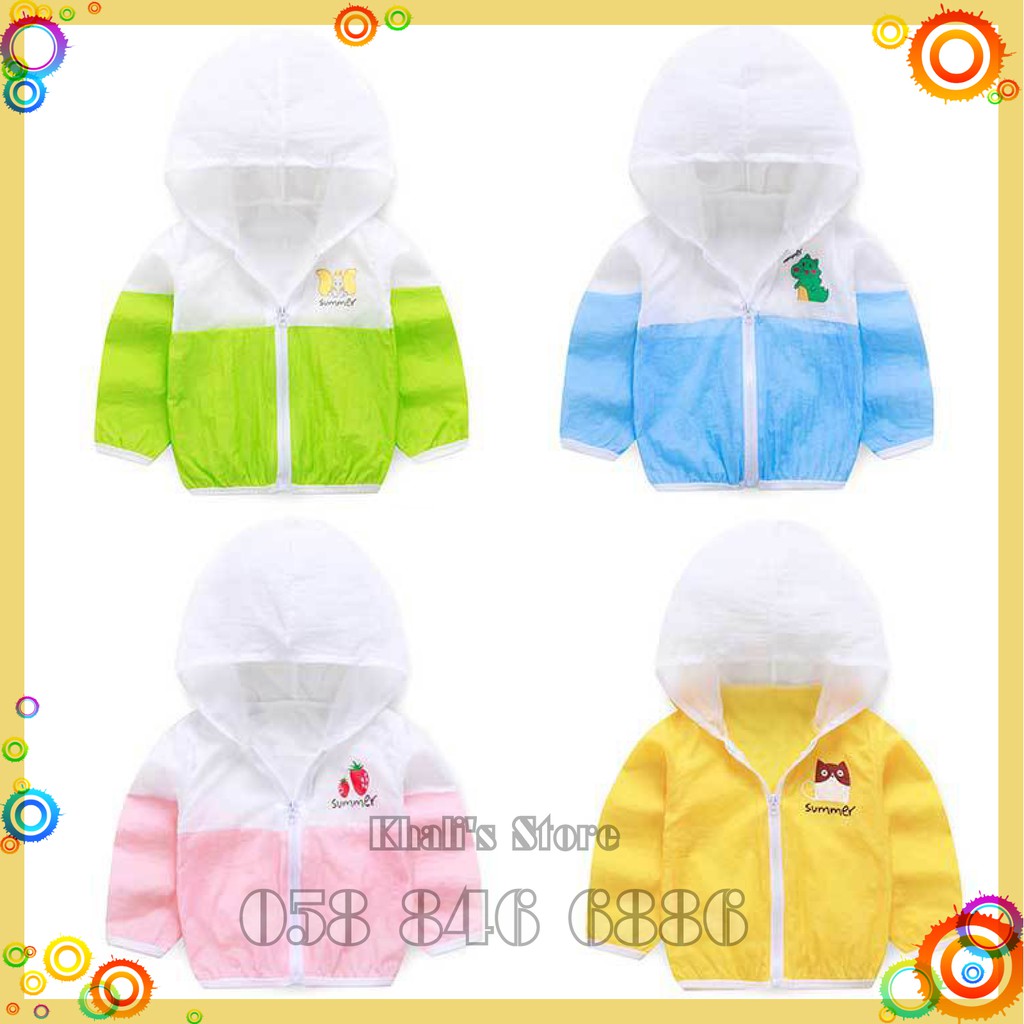 Áo Chống Nắng Trẻ Em Cotton Giấy Quảng Châu cao cấp cho bé