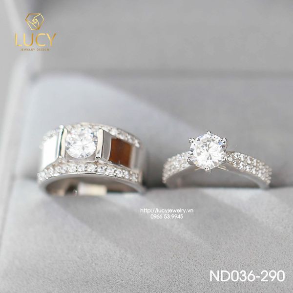 Nhẫn đôi nhẫn cặp bạc ND036-290