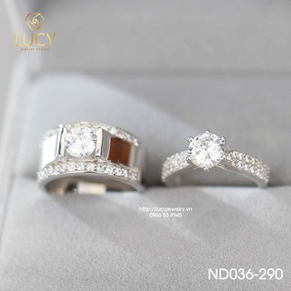 Nhẫn đôi nhẫn cặp bạc nd036-290