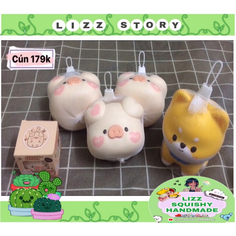 Tổng hợp squishy chính hãng heo gigi và cún shiba giá rẻ