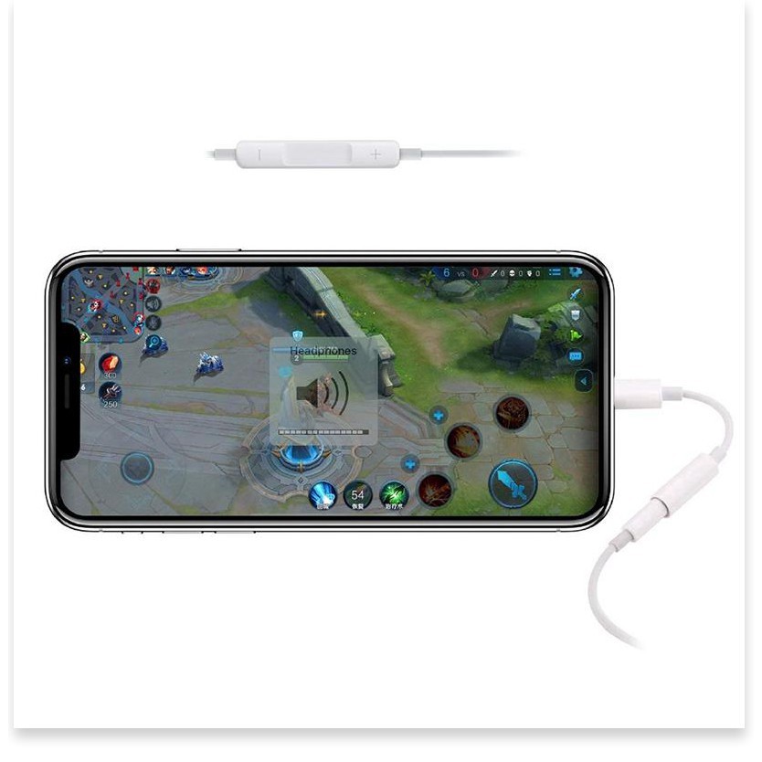 Jnan 【In Stock】 Cáp Kết Nối Bộ Chuyển Đổi Jack Cắm Tai Nghe 3.5 Mm Dành Cho iPhone X/XS Max/XR/IPhone 8 7 Plus iPad [Loa