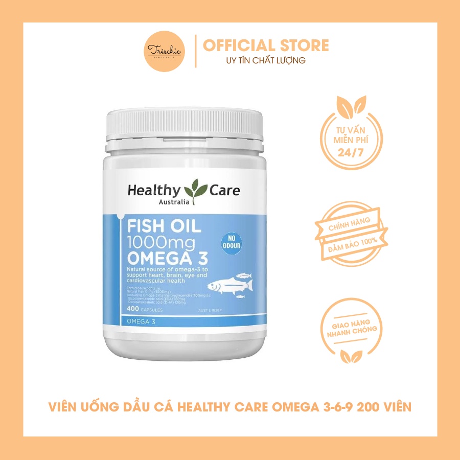 Viên Uống Dầu Cá Healthy Care Omega 3-6-9 200 Viên
