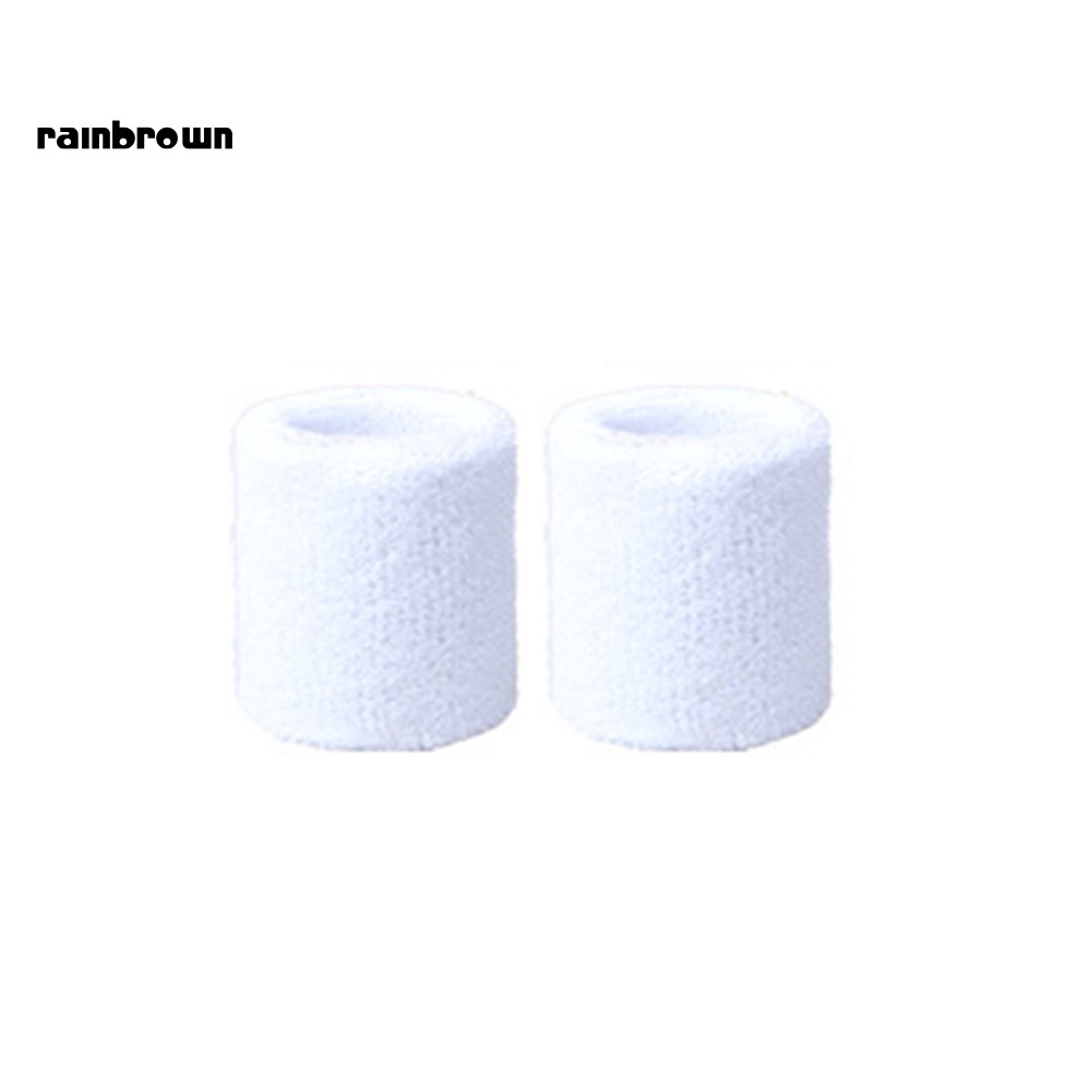 Set 2 băng cổ tay thấm hút mồ hôi chơi thể thao