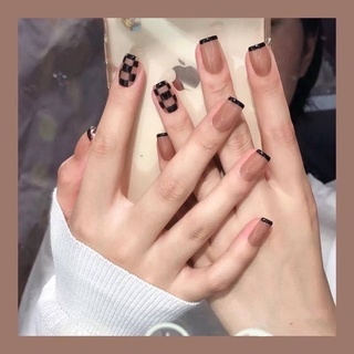 NAIL BOX Móng úp dán thiết kế màu nude sang trọng