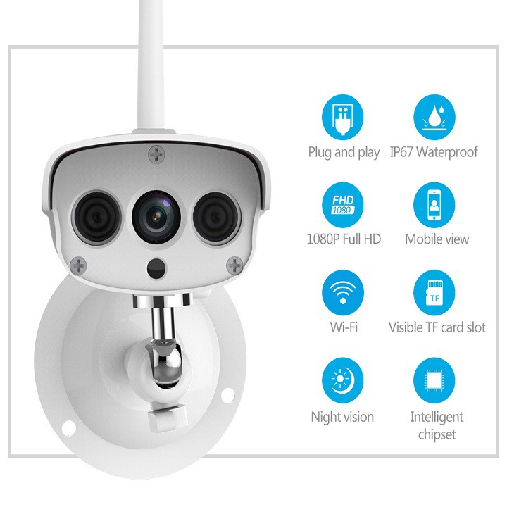 Camera wifi xịn Cao cấp Vstarcam 2M ngoài trời full HD 1080 P độ nét cao - Bền tốt