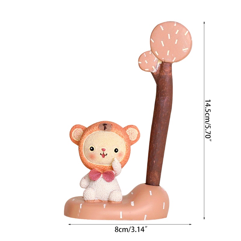 Hộp Đựng Bút Bằng Nhựa Resin Họa Tiết Hoạt Hình Dễ Thương