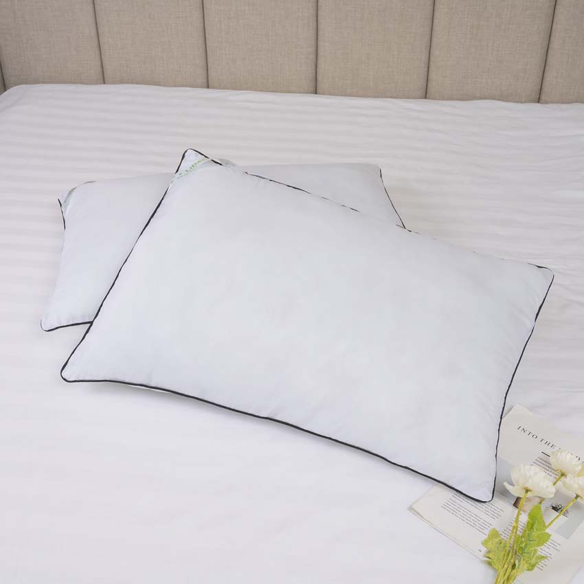 Ruột gối nằm ép hơi viền đen LIDACO vải cotton dày kích thước 45x65cm và 50x70cm