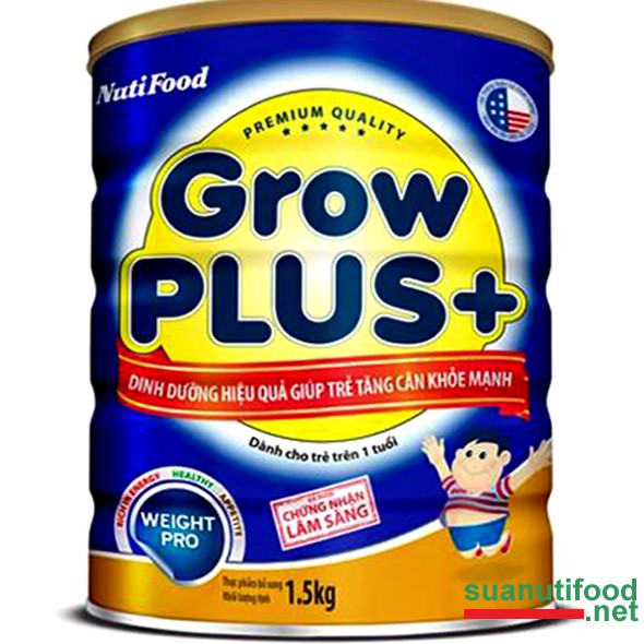 (MẪU MỚI) SỮA BỘT GROW PLUS NUTIFOOD XANH HỘP 1.5KG DATE MỚI