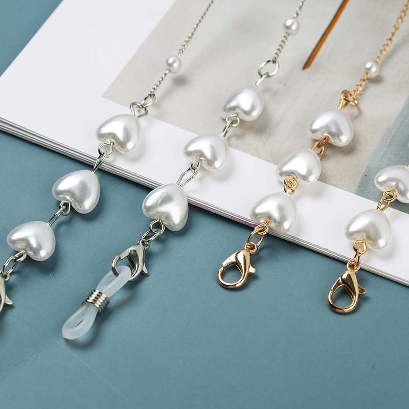 Dây đeo mắt kính 72cm chống trượt hình trái tim thanh lịch