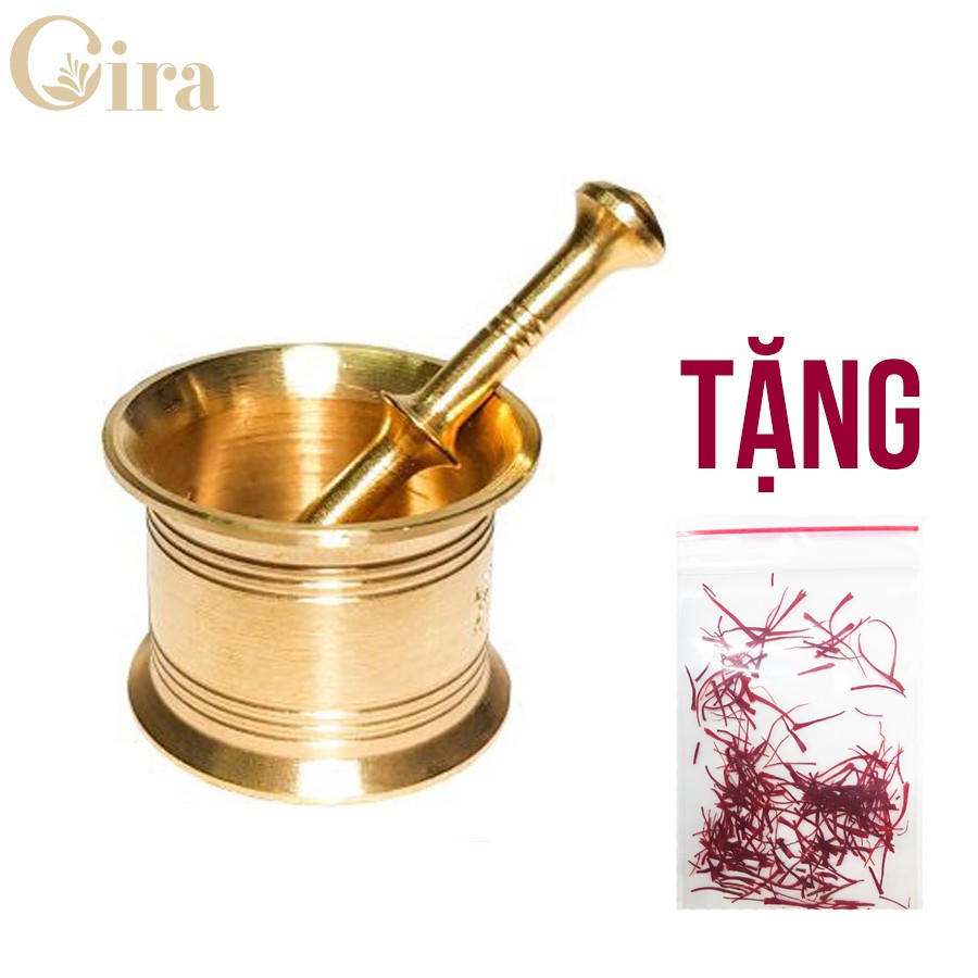 [Tặng Saffron] Cối nghiền Saffron - Đồng nguyên khối 100% | BigBuy360 - bigbuy360.vn