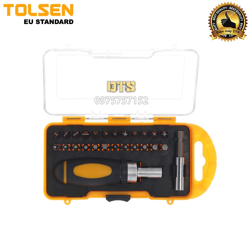 Bộ tô vít đa năng 26 chi tiết hãng TOLSEN, bộ tua vít tự động 2 chiều sửa chữa thiết bị, tuốc nơ vít, bộ vít cao cấp