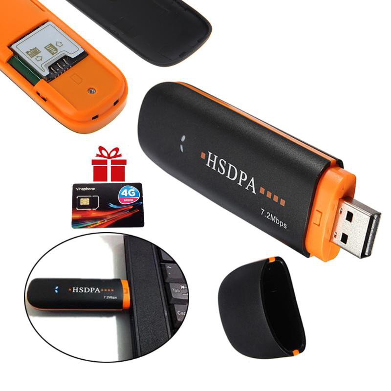 USB Dcom 3G HSDPA Dùng Được Cho Tất Cả Các Mạng Di Động Mobi, Vina, Viettel