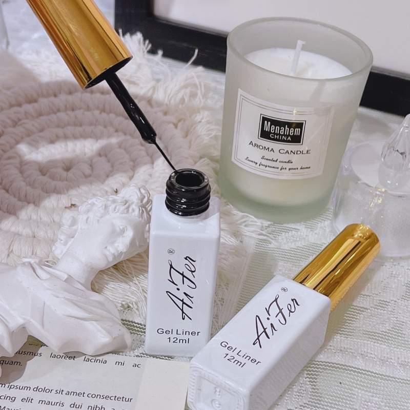 Gel vẽ nét đen trắng siêu đặc, gel vẽ nét Aifer chính hãng
