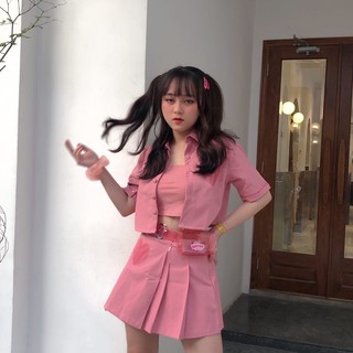 Set Natthy Crystal 1 màu hồng NATTHY STYLE