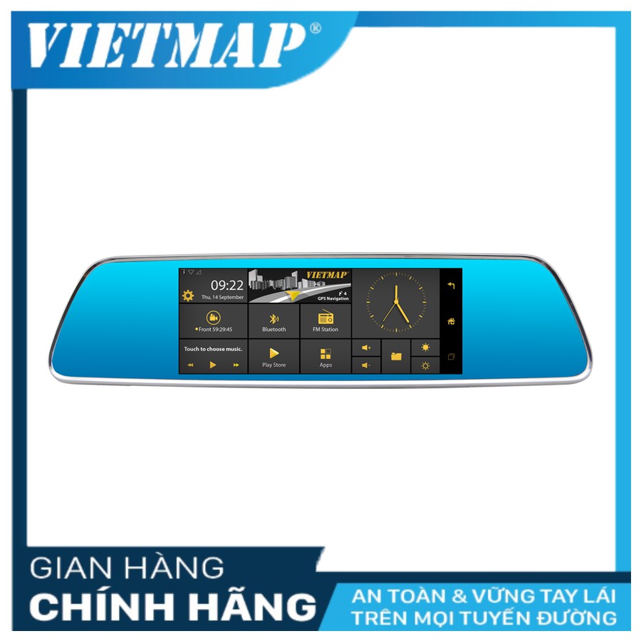 Camera Hành Trình Gương VIETMAP iDVR P1 + thẻ nhớ 32Gb + sim 4G