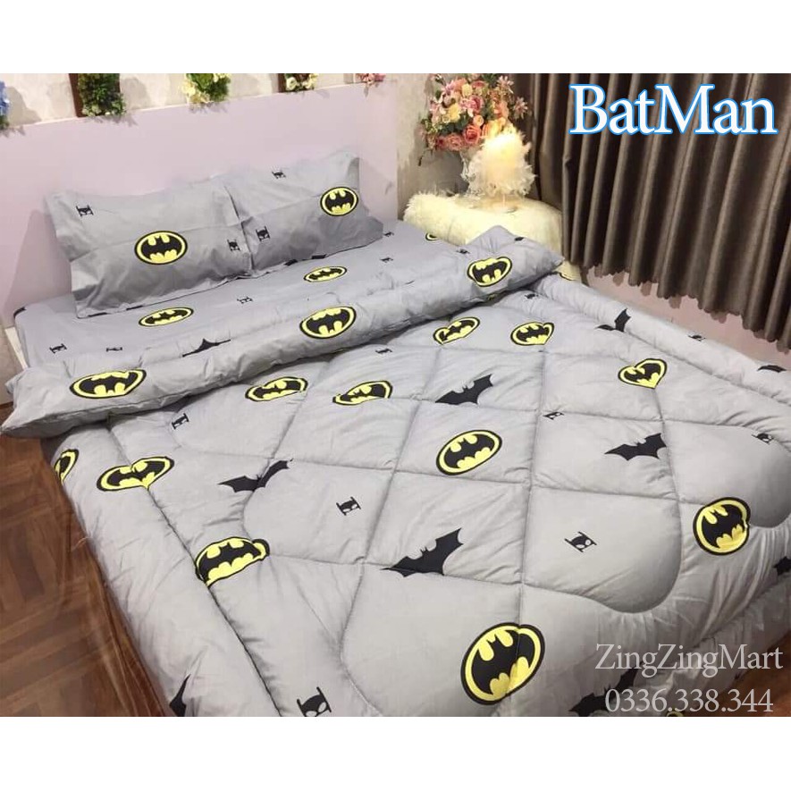 (GIẢM GIÁ) Combo 5 Món Chăn Phao Ga Gối Mẫu Tim Sữa - mẫu đẹp (Được chọn thêm mẫu)