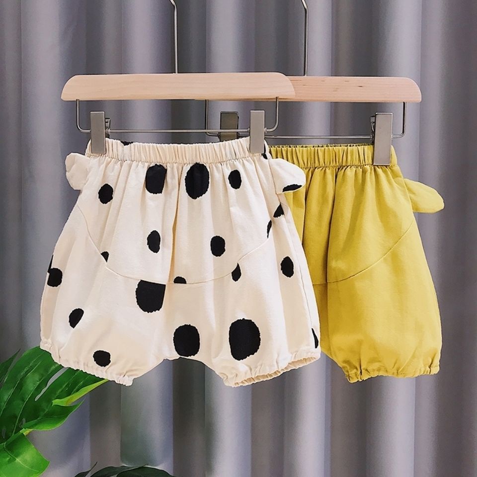 Quần Short Dáng Rộng In Họa Tiết Bò Sữa Phong Cách Phương Tây Hàn Quốc Thời Trang Mùa Hè Mới Dành Cho Bé Gái 2022