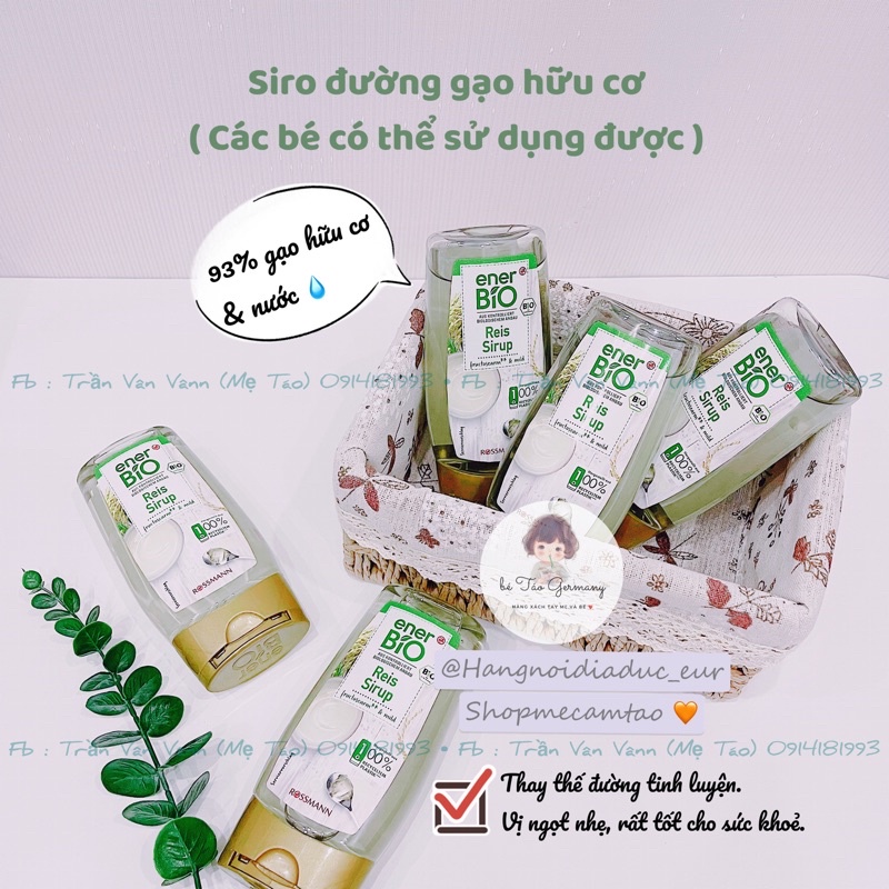 (Date: 1 - 3/2023)Siro gạo hữu cơ Bio Đức - 250ml Hàng đi Air