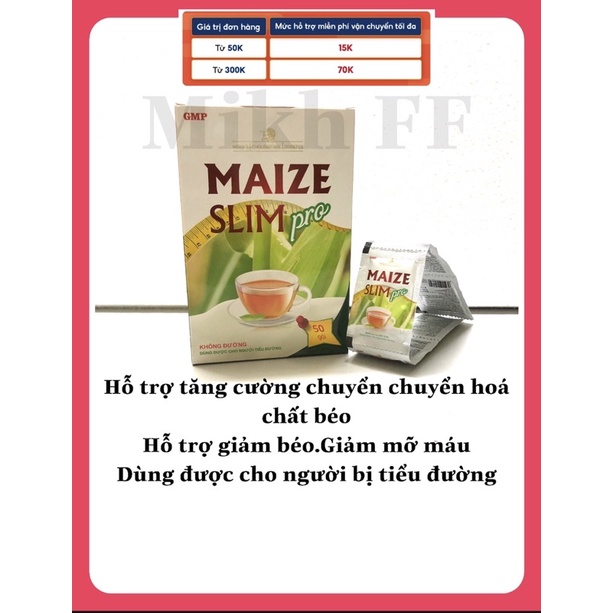 Đường ăn kiêng MAIZE SLIM Pro.Hỗ trợ tăng cường chuyển hóa các chất béo,giúp giảm hấp thụ chất béo,giảm béo,giảm mỡ máu.