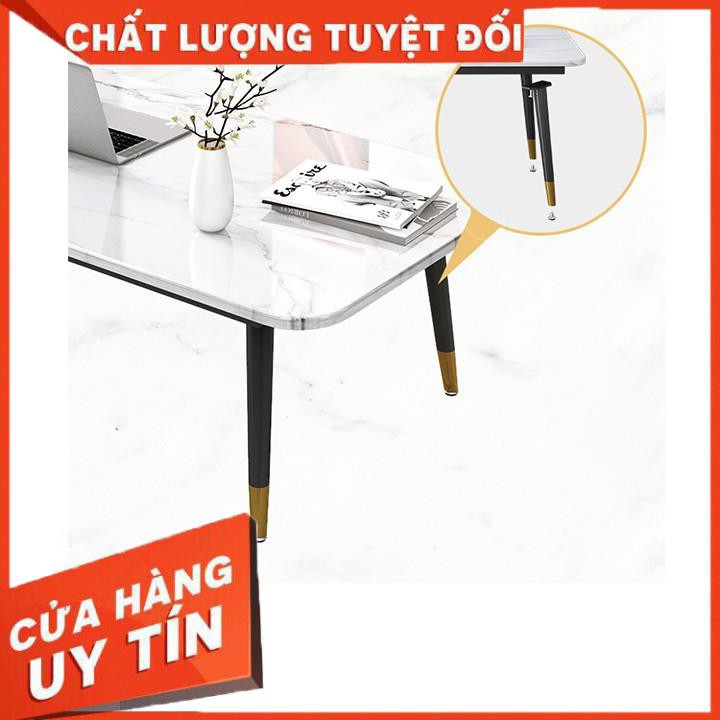 💥Giá rẻ💥 Bàn sofa phòng khách 1m2*60cm mặt gỗ mạ vân đá phủ bóng BAT022