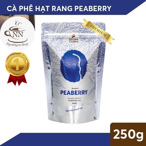 Cà Phê Culi (Peaberry) Hạt Rang Xay Cao Cấp HONEE COFFEE 250g - NGON NGON CÀ PHÊ