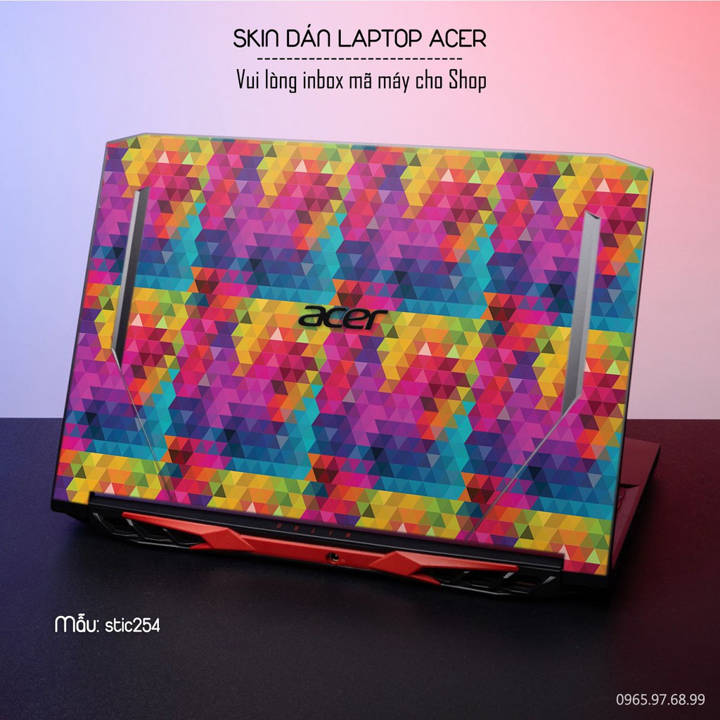 Skin dán Laptop Acer in hình spectrun - stic254 (inbox mã máy cho Shop)