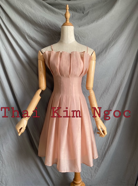 [Mã WASTMAY giảm 15% tối đa 30K đơn 150K] Đầm xoè 2 dây xếp li xốp 2 màu | BigBuy360 - bigbuy360.vn