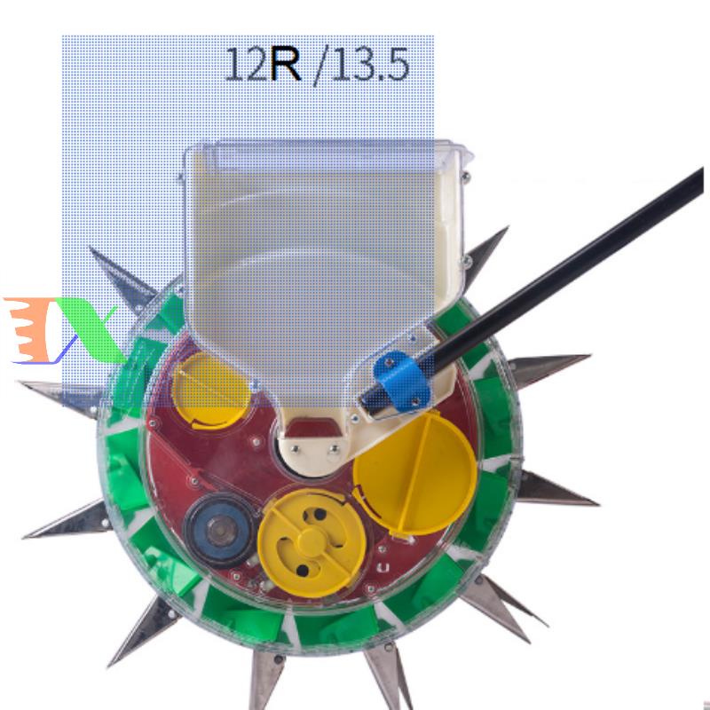 Máy gieo hạt tự động 12 răng, máy tỉa bắp, 1 hàng bánh lăn 13.5cm, Máy gieo Ngô Đậu phộng, Lạc( không thay đổi răng)