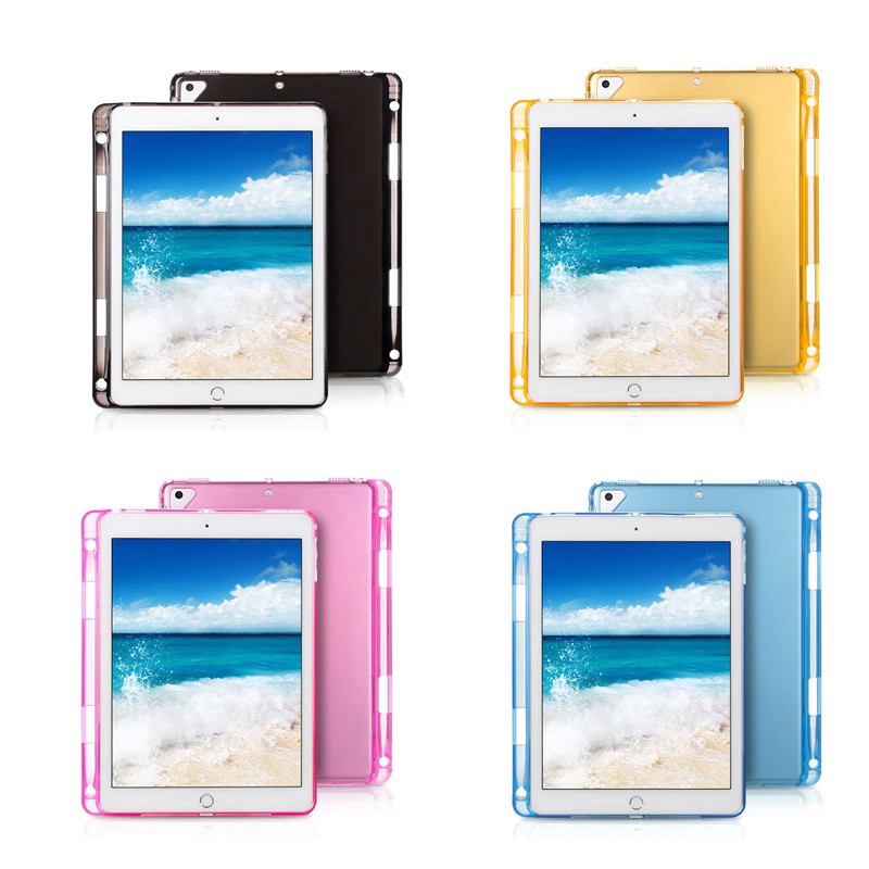 Transparent iPad TPU Casing with Pen Slot For 9.7 iPad 2017/2018 10.2 7th iPad Air1 Air2 Air3 Pro 9.7 10.5 11 Mini 12345 | BigBuy360 - bigbuy360.vn