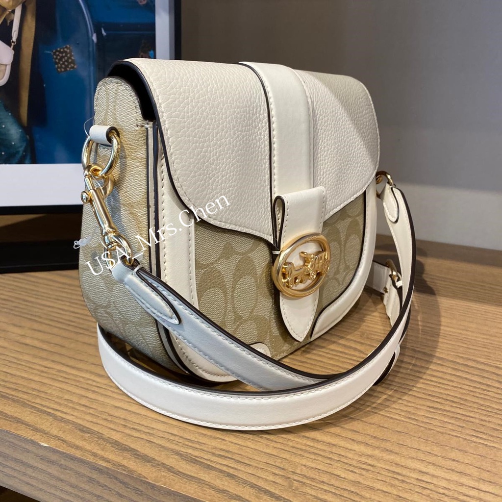 Túi Messenger COACH Saddle Bag, Hàng Chính Hãng Có Giấy Chứng Nhận Mua Hàng, Balo Đeo Bên, Có Thể Điều Chỉnh Độ Dài