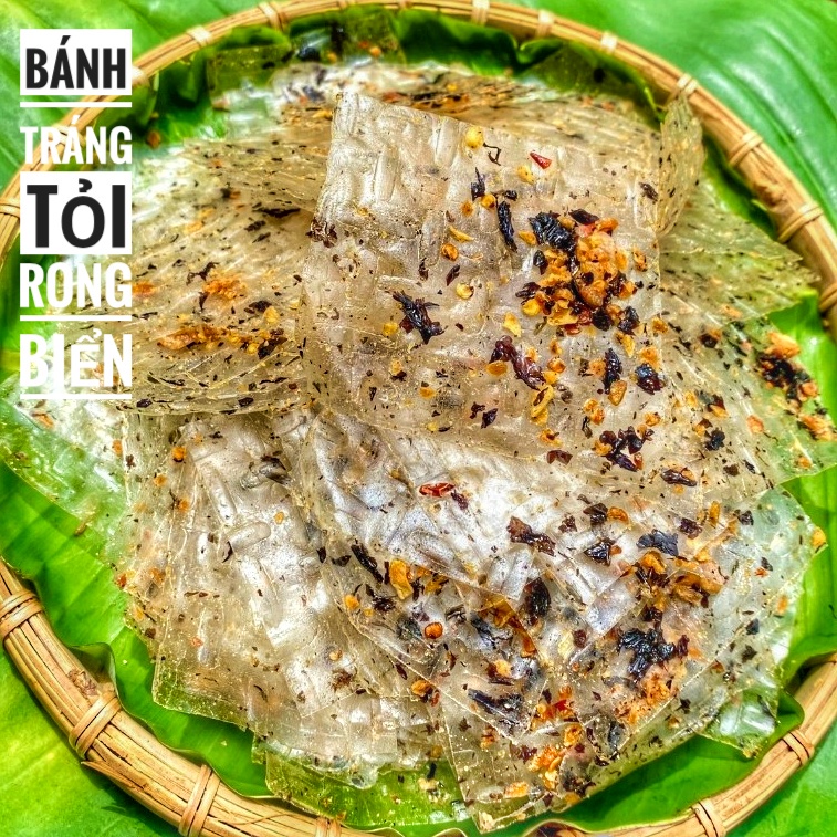 Bánh Tráng Tỏi Rong Biển (Dùng Ăn Chay Được)