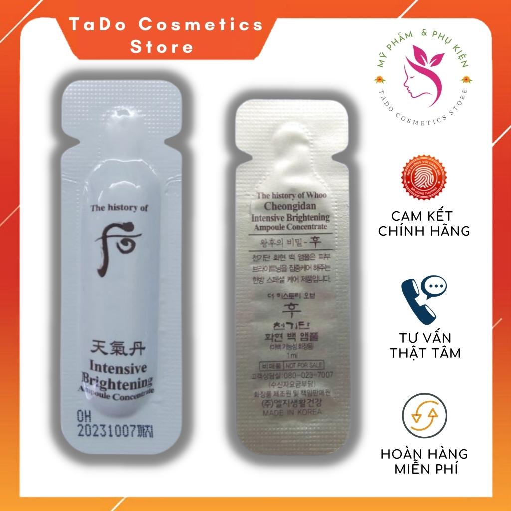 Tinh chất serum dưỡng trắng Whoo , siêu dưỡng trắng mờ nám tàn nhang , trẻ hóa làn da hiệu quả Whoo  Brightening 1ml