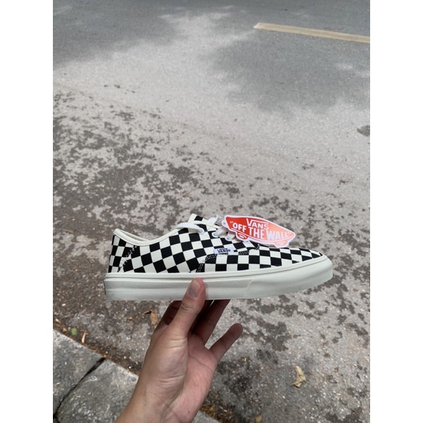 Giày thể thao Van caro dây buộc cao cấp