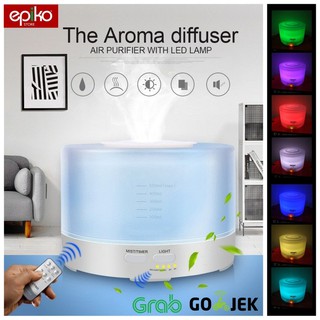 Máy Phun Sương Tạo Ẩm 500ml 7 Màu Sắc Kèm Điều Khiển Từ Xa