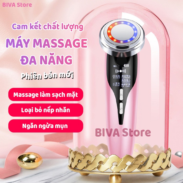 Máy massage mặt - mát xa mặt, làm sạch, trẻ hóa - Chăm sóc da mặt đa năng