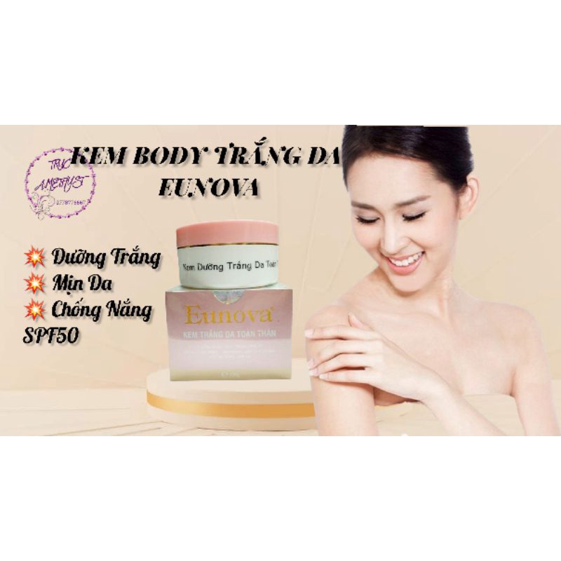 KEM DƯỠNG TRẮNG DA EUNOVA MAKE UP NGỌC TRAI TRẮNG NHƯ SỨ SPF50