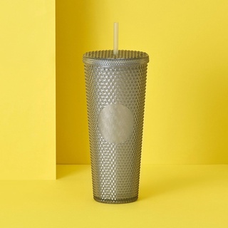 Ly giu nhiet mica Bling grey starbucks 2022
