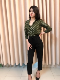 ÁO SƠ MI CHẤM BI