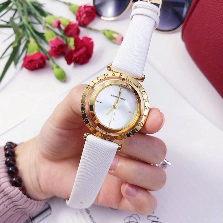 Đồng hồ nữ Michael kors mã Mk360 dây da thời thượng sang trọng độc đáo  - Bảo hành 12 tháng
