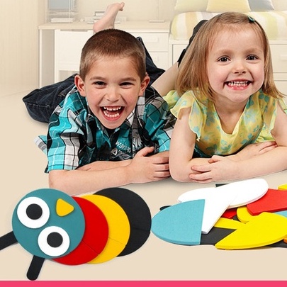 Đồ chơi gỗ, Tangram động vật  đồ chơi kỹ năng cho bé phát triển tư duy