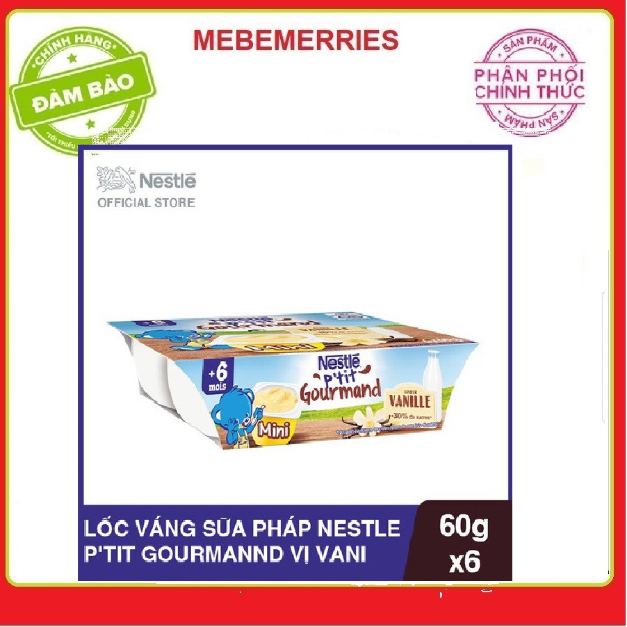 [5/2022] Váng sữa ăn dặm Nestlé Pháp vỉ 6 hộp