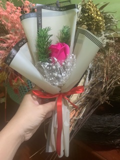 Hoa sáp bó 1 bông cao cấp