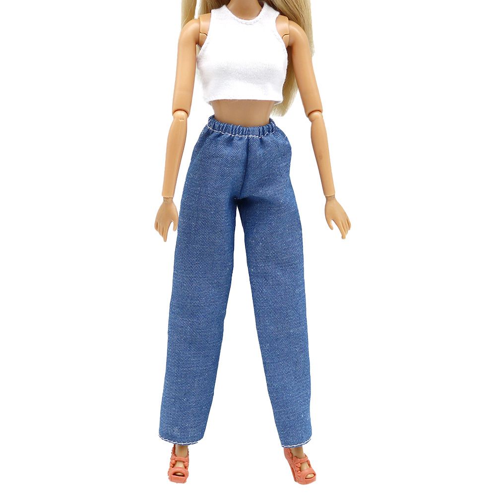 Áo thun sát nách và quần thời trang cho búp bê 29cm