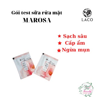 Gói test sữa rửa mặt marosa laco,sạch sâu,mờ mun