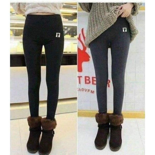 Quần Legging Lót Lông Co Dãn