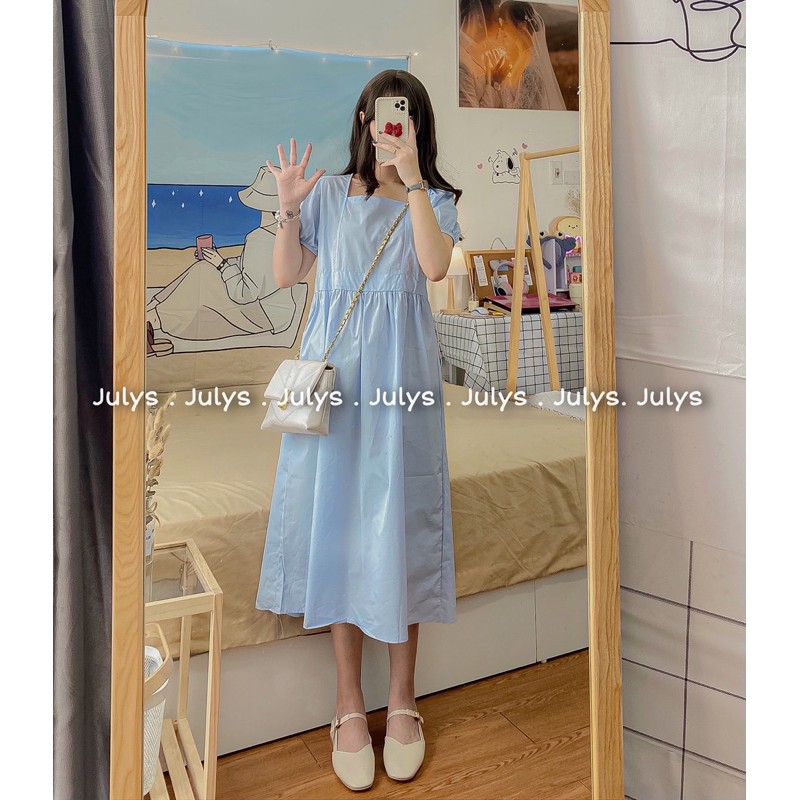 [Mã SKAMA06 giảm 8% tối đa 50K đơn 250K] Váy babydoll rút eo dáng dài (ảnh thật shop chụp kèm video) | BigBuy360 - bigbuy360.vn